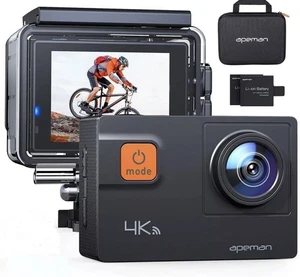 Apeman A80 Action Camera 4K Ultra HD Wi-Fi Control 40m Waterproof Time-Lapse New - Picture 1 of 1
