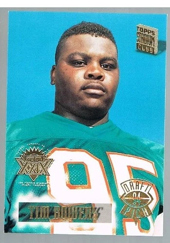 1994 Topps Stadium Club Super Bowl XXIX Tim Bowens #507 Dolphins Draft Pick - Image 1 of 1