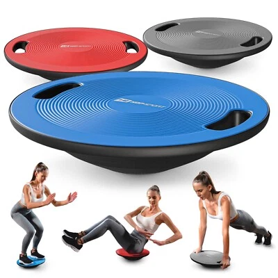 Hop-Sport Balance Board mit Griffen Wackelbrett ø 40 cm Gleichgewichtstraining