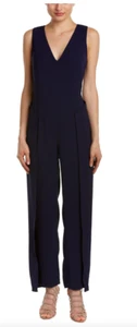 NWT Sachin and Babi Women's Cora Midnight Navy Sleeveless V-Neck Jumpsuit Size 2 - Picture 1 of 2