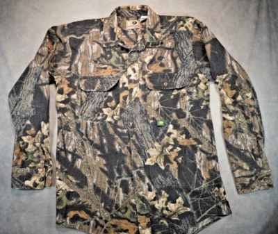 Vintage Mossy Oak Chamois Shirt Made In USA Men's Large Heavyweight Button Up - Image 1 of 4
