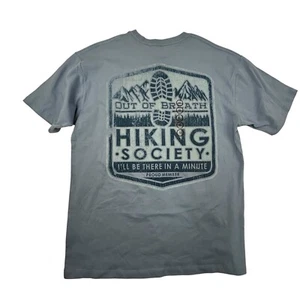 NEU Cabelas Out of Breath Hiking Society T-Shirt Herren Gr. Medium blau - Bild 1 von 7