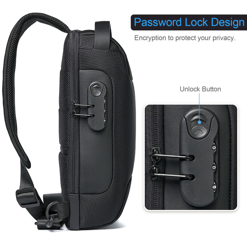 The Cheapest Anti Theft Sling Bag Waterproof Chest Bag Crossbody Backpack w USB Charge Port