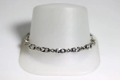 "Precioso brazalete de tenis de plata de ley con circonitas cúbicas de 7,5"" - 10798" Foto 1 de 4