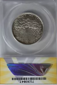 1922 .50 ANACS MS 63 GRANT Classic Silver Commemorative Coin - Picture 1 of 2