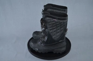 THE NORTH FACE Thermoball Utility Insulated Boots Kids Size 6 Black Waterproof - Picture 1 of 10