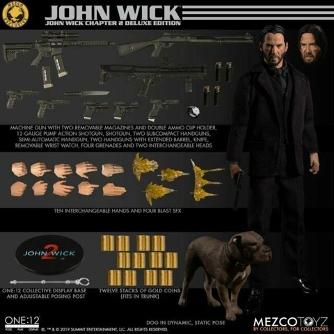 Mezco One: 12 - John Wick: Chapter 2: John Wick Action Figure Deluxe Edition New Cover