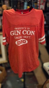 Vtg 90s Gen Con Wizards Of The Coast Card Promo T Shirt Large D20 - Picture 1 of 4