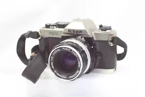 AS IS Nikon FM10 Film Camera & Nikkor H Auto 50mm F/2 Non Ai Lens From Japan - Picture 1 of 23