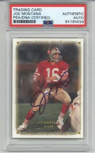 JOE MONTANA SIGNED AUTO 2008 UPPER DECK MASTERPIECES #46 49ERS RARE PSA/DNA - Picture 1 of 2