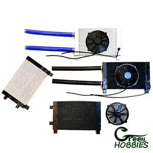 Rc 1/10 Radiator/Fan Scale Cooler Drift Car Crawler Truck Cooling Handmade TRX4 - Picture 1 of 26