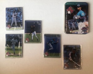 1996 Ken Griffey Jr Metallic Impressions 5 Cards Excellent condition. 