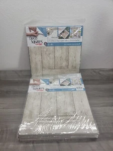 8 pack Contact Brand Deco Squares 12x12"  Vinyl  6 Pieces Per Pack Wood Gray  - Picture 1 of 9