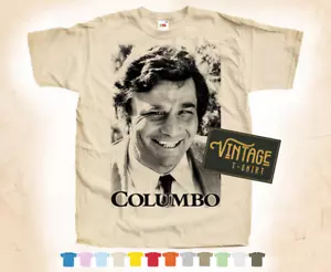 Black Print COLUMBO vol.1 T-SHIRT Tee Vintage Poster 12 Colors S-5XL - Picture 1 of 4