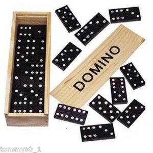 Domino Spielsteine (1x28 St.) in Holzbox 15x5x3 cm Dominospiel Dominosteine  - Bild 1 von 1
