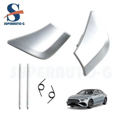 Juego de 2 tapas de interruptor de asientos delanteros con manija trasera para Mercedes-Benz E500 C350 Foto 1 de 4