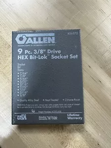 Danaher Allen 56368 9 Piece 3/8 Drive Hex bits - Picture 1 of 2