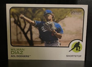 2022 Topps Heritage Minor League Short Print SP #219 Wilman Diaz - ACL Dodgers