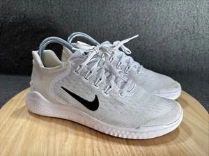 Nike Free RN 2018 Bianco Nero - 942837-100 Scarpe da Corsa Donna 8 - Foto 1 di 8