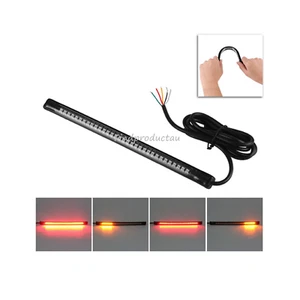 LED Bar Brake Tail Light motorcycle Turn Signal indicator harley dyna custom FXS - Picture 1 of 3
