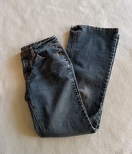 Arizona Jean Co. Bootcut Women's 5 Long Blue Cotton Blend Medium Wash 5-Pocket
