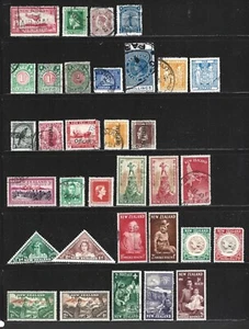 NEUSEELAND - 1890-1975 - BUCHRÜCKEN - 50 VERSCHIEDENE BRIEFMARKEN - POSTFRISCH/GEBRAUCHT - Bild 1 von 4