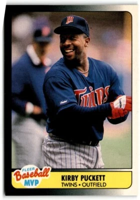 1990 Fleer Baseball MVP's Kirby Puckett Minnesota Twins #29 - Image 1 of 2