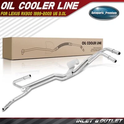 Conjunto de manguera de enfriador de aceite de entrada y salida de 1 pieza para Lexus RX300 1999-2003 V6 3,0 L  Foto 1 de 4