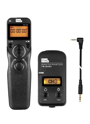 Pixel LCD Wireless Shutter Release for Canon EOS R6, EOS R7, EOS R10, EOSR, RP - Image 1 of 4
