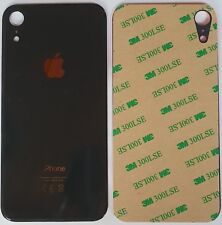 iPhone XR Akkudeckel Backcover  Rückseite aus Glas Schwarz Black Big Hole 