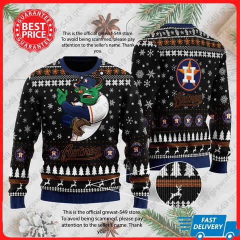 Houston Astros 2023-24 World Series Champions Christmas Ugly Sweater Gilf Unisex Cover