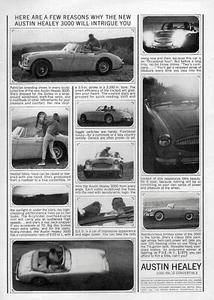 1963 Austin-Healey 3000 "A Few Reasons" Original Print Ad - Picture 1 of 1