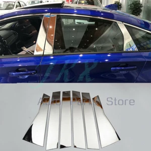 6pcs Stainless Steel Side Window Trim Pillar Cover For Honda Accord 2018-2022 - Picture 1 of 8