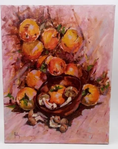 " NATURA MORTA " ADORNI 40X50 DIPINTO OLIO SU TELA - Imagen 1 de 2
