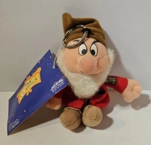 Neu Grumpy Schneewittchen & sieben Zwerge Disney Classics 6 Zoll Plüsch Reißverschluss Schlüsselanhänger - Bild 1 von 6