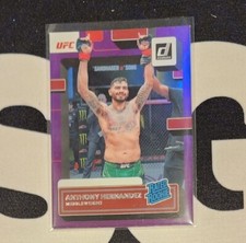 ANTHONY HERNANDEZ RC 2023 Donruss UFC Purple Rated Rookie #211 ' Fluffy '