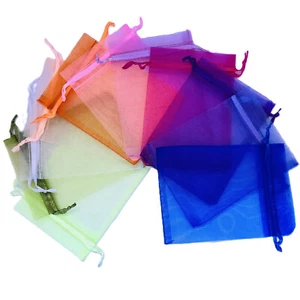 Organza Beutel Tüll Geschenkbeutel Schmuckbeutel Säckchen gift bags party favour - Imagen 1 de 26
