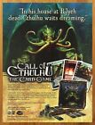 2008 The Call of Cthulhu jeu de cartes imprimé annonce/affiche Lovecraft horreur art promo