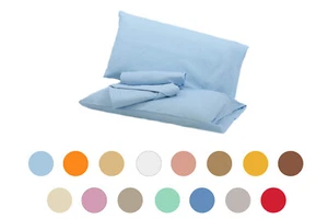 Completo Letto Lenzuolo Sofia Matrimoniale Tinta Unita In 100%Cotone (4121) - Foto 1 di 119