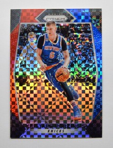 2017-18 Panini Prizm Prizms Red White and Blue #271 Kristaps Porzingis