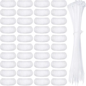 40 Pieces Nylon Lint Trap Washing Machine Lint Fabric Mesh Snare Washer Lint Cat - Picture 1 of 12