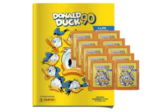 Panini 90 Jahre Donald Duck Sticker / 1x Stickeralbum inkl 10 Stickertüten - Picture 1 of 2