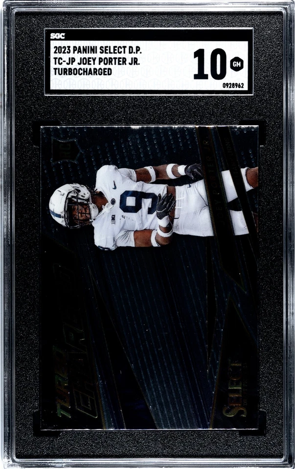 2023 Panini Select Joey Porter Jr. Turbocharged SGC 10 GEM MINT RC - Image 1 of 2