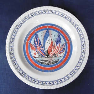 ASSIETTE COMMEMORATIVE - 50è ANNIVERSAIRE D-DAY - FIN 2è GUERRE MONDIALE - Picture 1 of 4