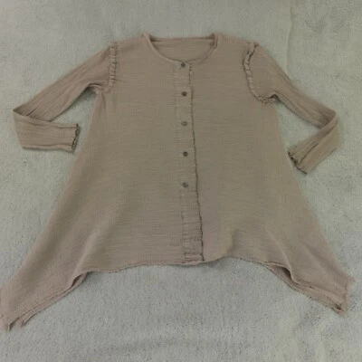 Cárdigan de crepé plisado marrón talla única con top de coliflor Issey Miyake para mujer Foto 1 de 4