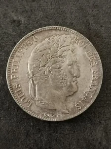 5 FRANCS ARGENT LOUIS PHILIPPE I 1832 A PARIS DOMARD 2è RETOUCHE / SILVER - Imagen 1 de 4