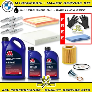 BMW M135i F20 F21 M235i F22 F23 N55 Major Service Kit + Plugs - Millers Oil 5w30 - Picture 1 of 1