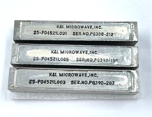 3PCS - K&L Microwave 25-P04521L005 /01 /03 Filter NOS Mixed Lot - Picture 1 of 2