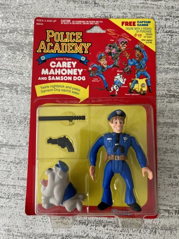 1988 Kenner Police Academy CAREY MAHONEY Action Figure Carded *MINT* Cover