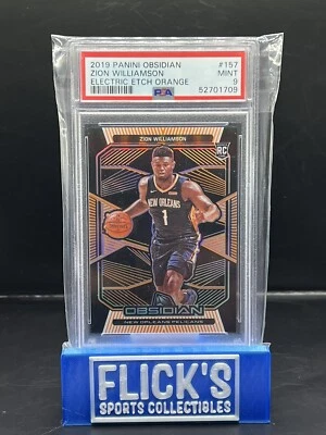 2019-20 Panini Obsidian ZION WILLIAMSON #/50 Rookie Orange Electric Etch - Image 1 of 3